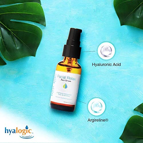 Hyalogic Episilk Facial Relax Anti-Aging Face Serum with Hyaluronic Acid & Argireline - Wrinkle & Fine Line Reduction, 0.47 oz