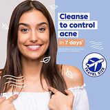 NIVEA Deep Pore Cleanser Face Wash - Clear Up Anti-Acne with Sea Salt, Salicylic & Hyaluronic Acid, 50ml