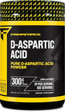 Primaforce D-Aspartic Acid 300g Powder - Unflavored Vegetarian Non-GMO Testosterone Support 100 Servings
