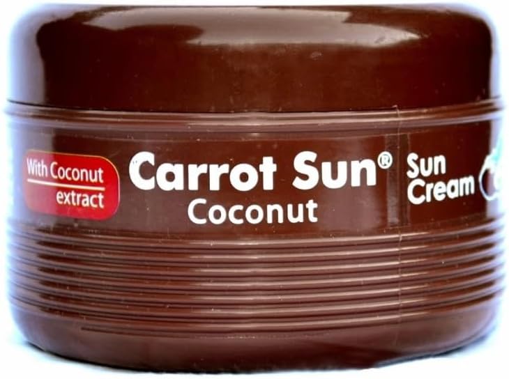 Carrot Sun Coconut Tanning Cream - Hydrating Tropical Escape (350ml)