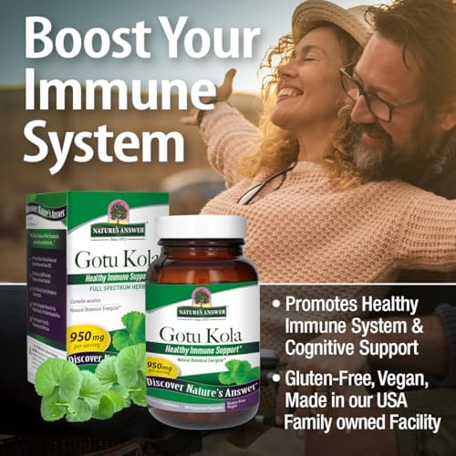 Nature's Answer Gotu Kola Extract - 950mg, 90 Vegetarian Capsules