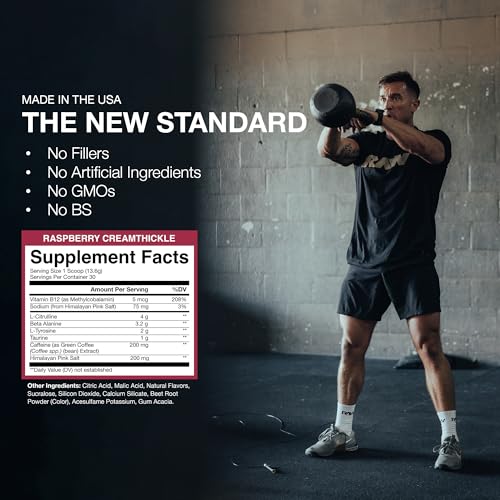 RAW Essential Pre-Workout - Raspberry Creamthickle (30 Servings)