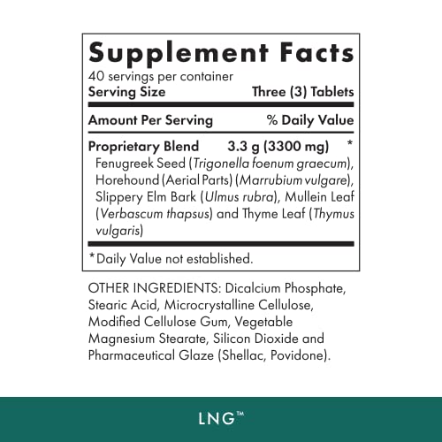 Michael's Naturopathic LNG Lung & Respiratory Support - 120 Vegan Tablets