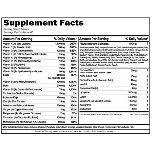 Evlution Nutrition Mens Multivitamin, VitaMode - High Performance Daily Vitamin Support (60 Servings)