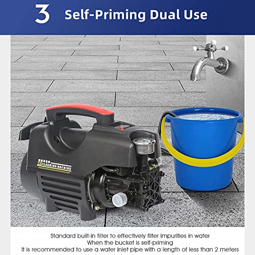 VINNYSEN Electric Pressure Washer - 2000W, 20ft Hose, for Cars, Patios, Fences