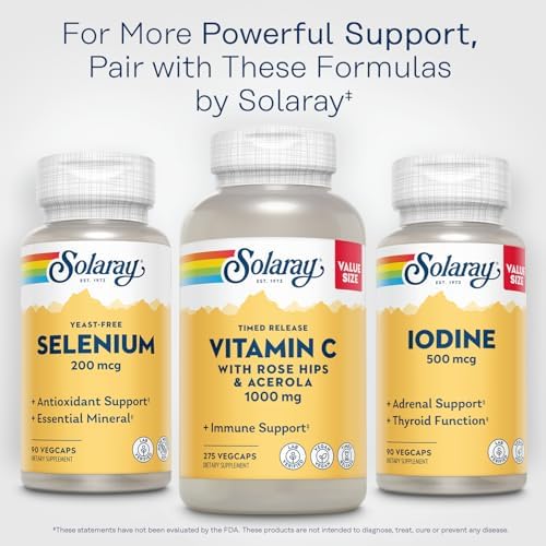 Solaray Selenium 200mcg - 90 VegCaps