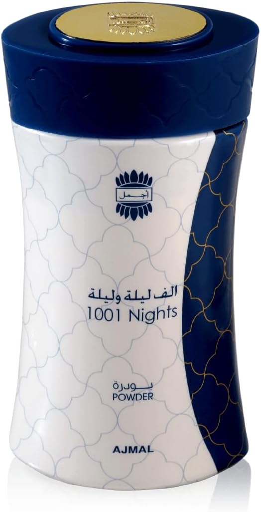 Ajmal Alf Laila Body Powder, Luxurious Long-Lasting Scent, Soft Skin, 80g