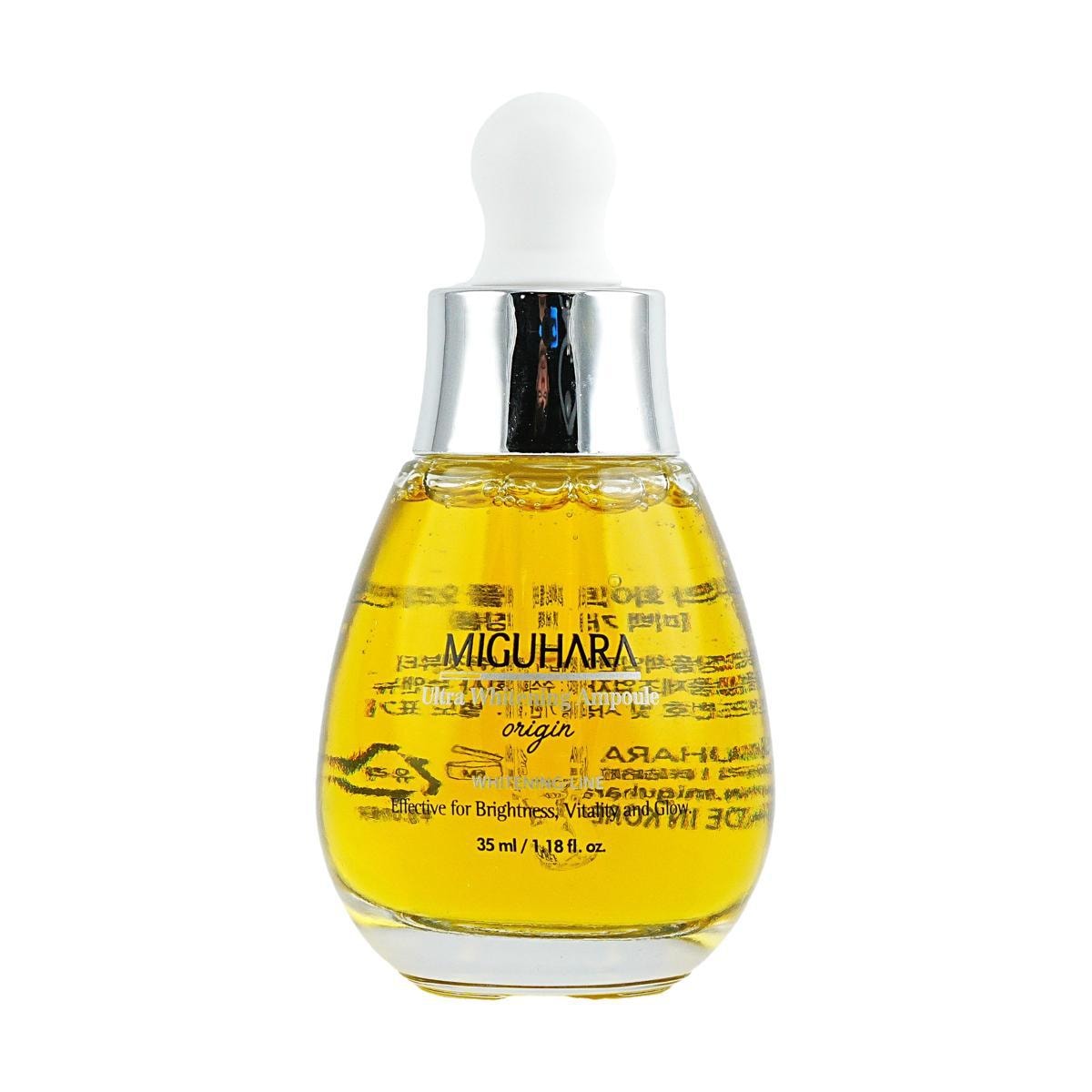 Miguhara Whitening and Brightening Essence, Precision Spot Lightening, Moisturizing and Anti-Yellowing with 4% Niacinamide, 35ml K Beauty