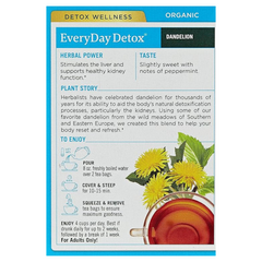 Traditional Medicinal Everyday Detox Dandelion, 16 Teabags