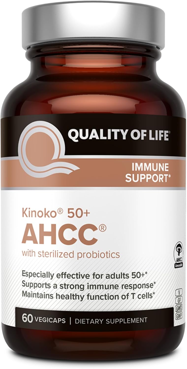 Quality of Life AHCC 50+ Featuring AHCC and Lac-Shield for Immune Support