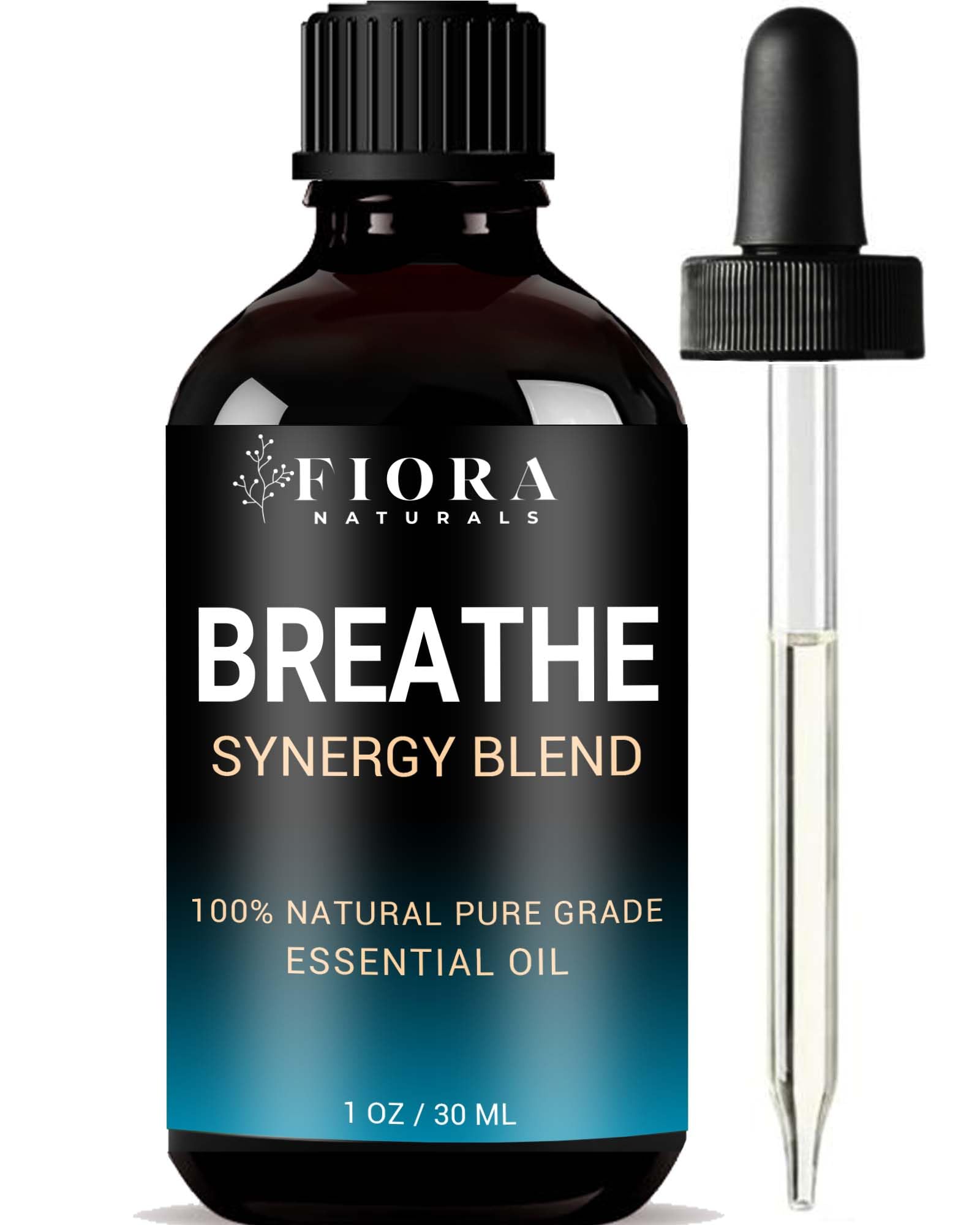 Fiora Naturals Breathe Essential Oil Blend - Respiratory Support & Vitality (30ml)