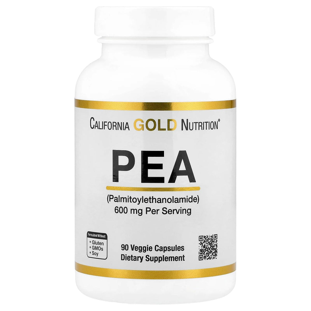 California Gold Nutrition PEA (Palmitoylethanolamide), 300 mg, 90 Veggie Capsules