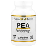 California Gold Nutrition PEA (Palmitoylethanolamide), 300 mg, 90 Veggie Capsules