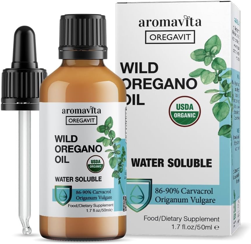 Oregavit Wild Oregano Oil Water Soluble - Natural Vegan Herbal Supplement for Digestive, Immune & Respiratory Health (1.7 fl.Oz/50ml)