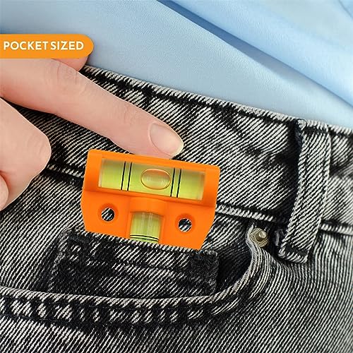 4-Piece Mini Spirit Level Set for Caravan and Motorhome Leveling