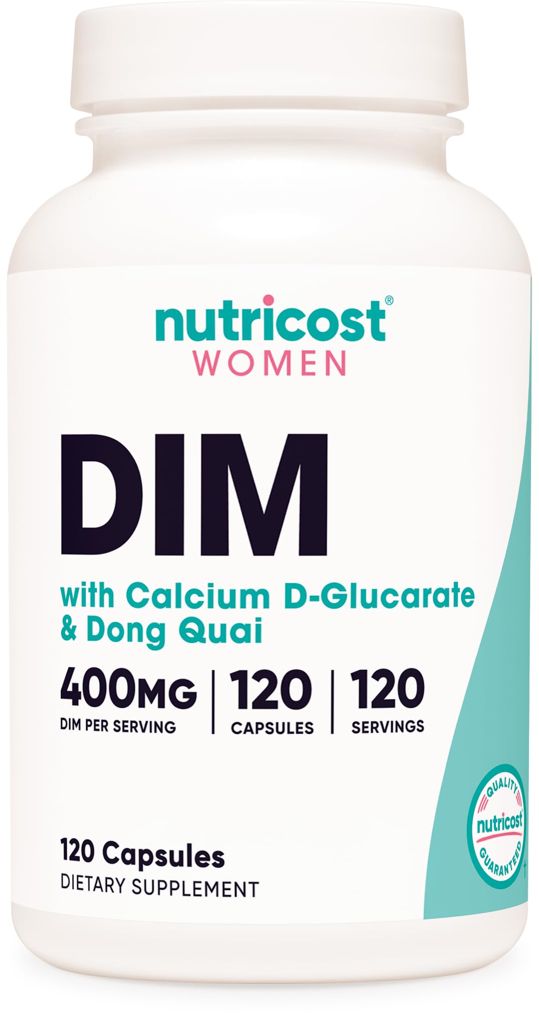 Nutricost Diindolylmethane DIM Supplement for Women - 400mg, 120 Capsules | Vegan & Gluten-Free