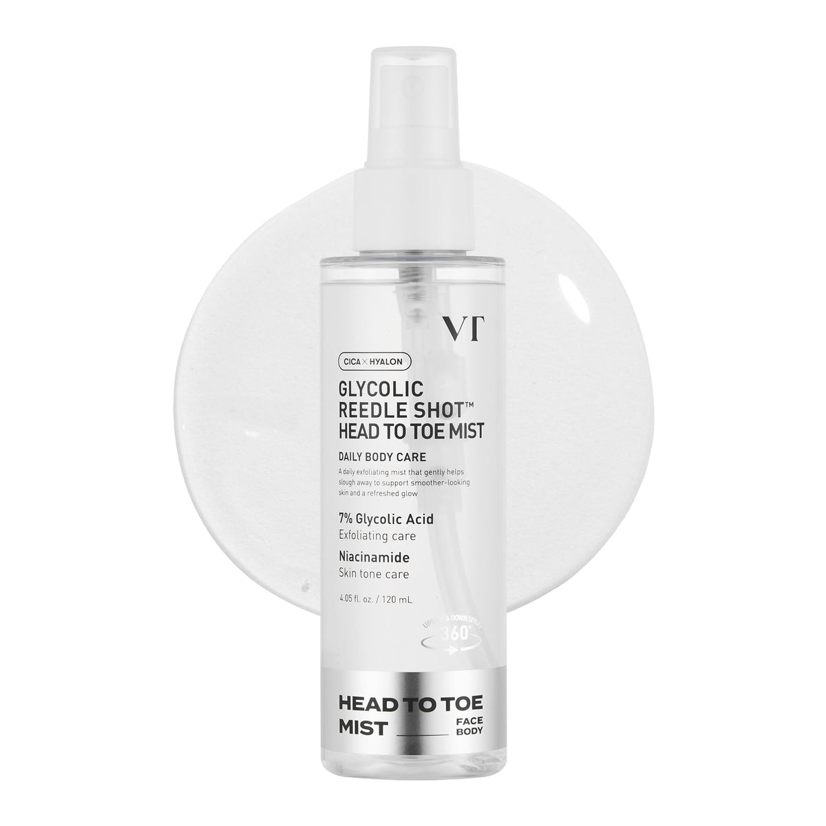 VT Cosmetics 7% Glycolic Acid Reedle Shot Head-to-Toe Mist