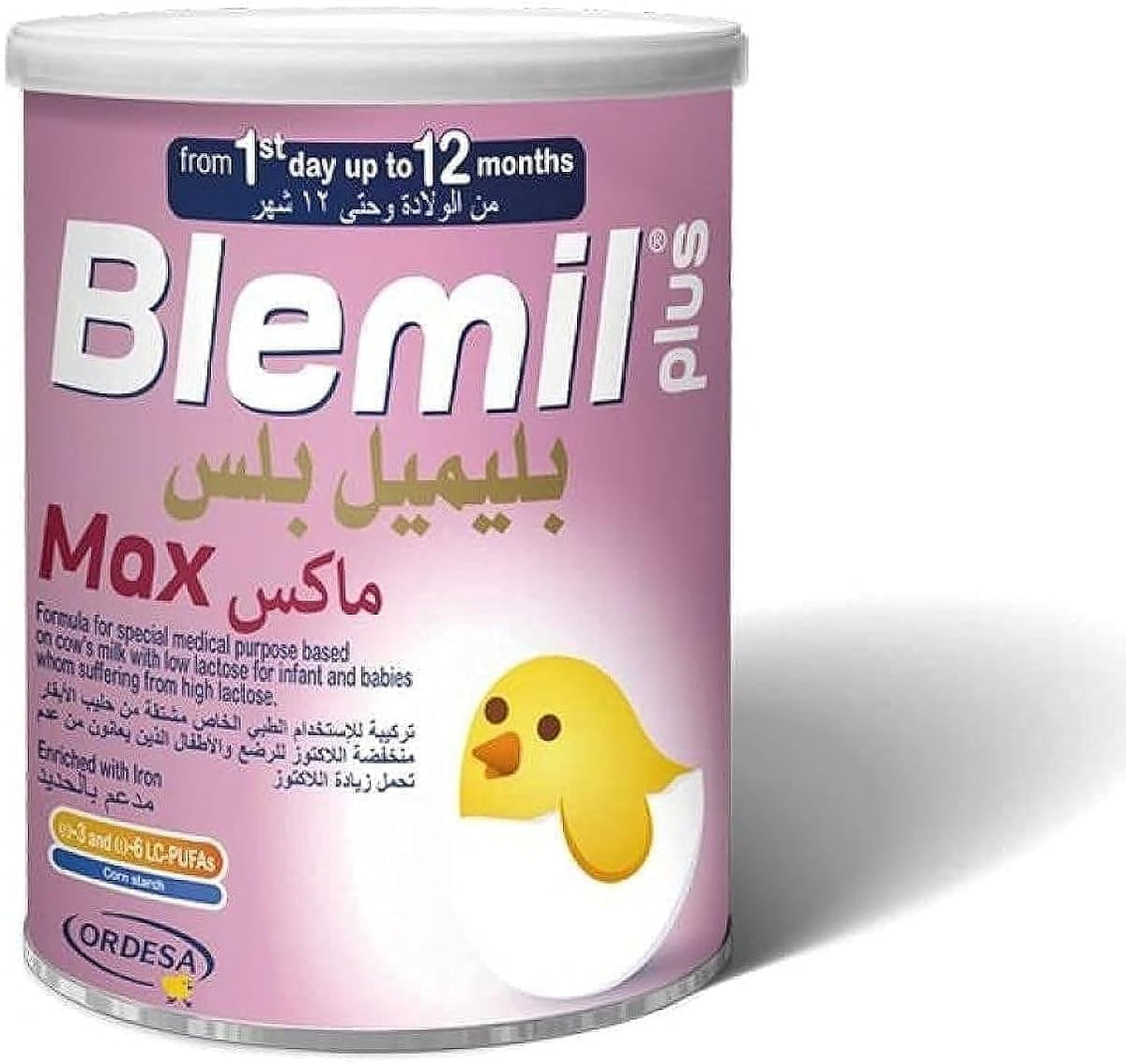 Blemil Plus Max Infant Formula Milk - Cow's Milk Powder for Newborns, 400g