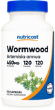 Nutricost Wormwood Capsules 450mg (120 Capsules) Gluten Free, Vegetarian & Non-GMO