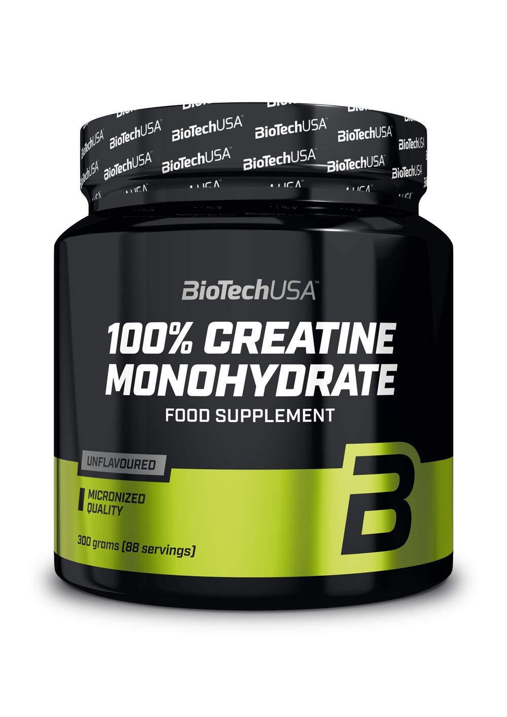BioTechUSA 100% Creatine Monohydrate - Pharmaceutical Grade Powder, Unflavored, 300g