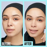 Maybelline Fit Me Matte + Poreless Primer: 16-hour wear, SPF 20 sunscreen, shine control.