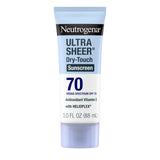Neutrogena Ultra Sheer Dry-Touch Sunscreen Lotion SPF 70 - Broad Spectrum, Water Resistant, Oil-Free, Non-Comedogenic, Matte Finish - Travel Size 3 Fl Oz