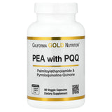 California Gold Nutrition PEA 300mg + PQQ 10mg - Nerve & Cognitive Support - 90 Veggie Capsules