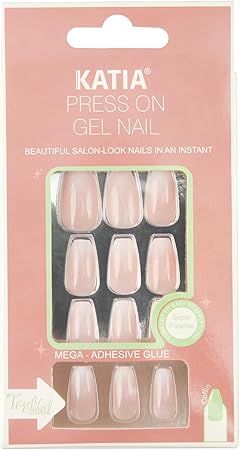 أظافر كاتيا جل بديلة على شكل نعش تدرج اللون 103 - طلاء أظافر طويل الأمد