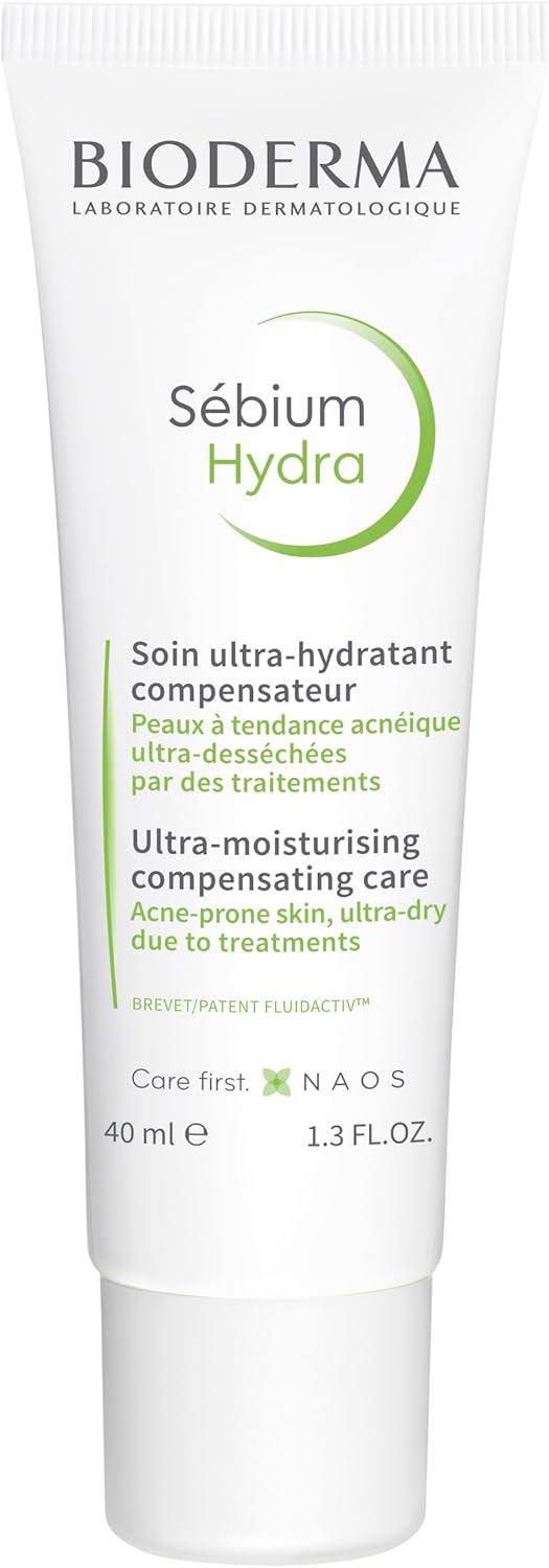 مرطب Sebium Hydra التعويضي من Bioderma للبشرة الدهنية والمعرضة لحب الشباب، ٤٠ مل