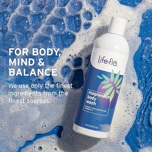 Life-Flo Magnesium Body Wash - Peppermint & Rosemary - 16 oz