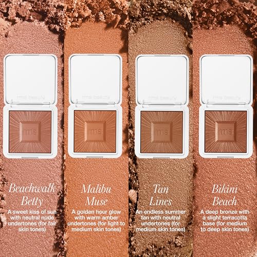 RMS Beauty ReDimension Hydra Bronzer - Talc-Free Gel to Powder Bronzer | Refillable Cream Contour Powder Bronzer Face Makeup