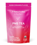 Pink Stork Organic PMS Tea - Menstrual Support & Hormone Balance - 15 Sachets