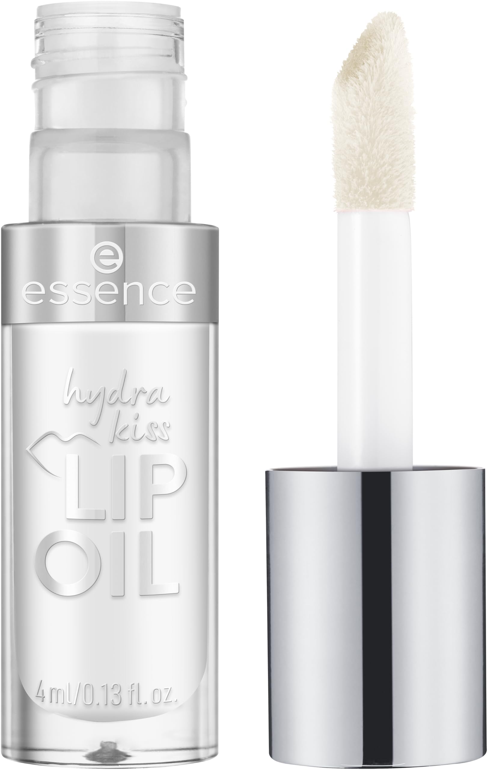 Essence Hydra Kiss Lip Oil - Classy Glassy | Hyaluronic Acid & Vitamin E Infused | Vegan Lip Gloss for Intense Hydration & Glossy Finish | 4 ml