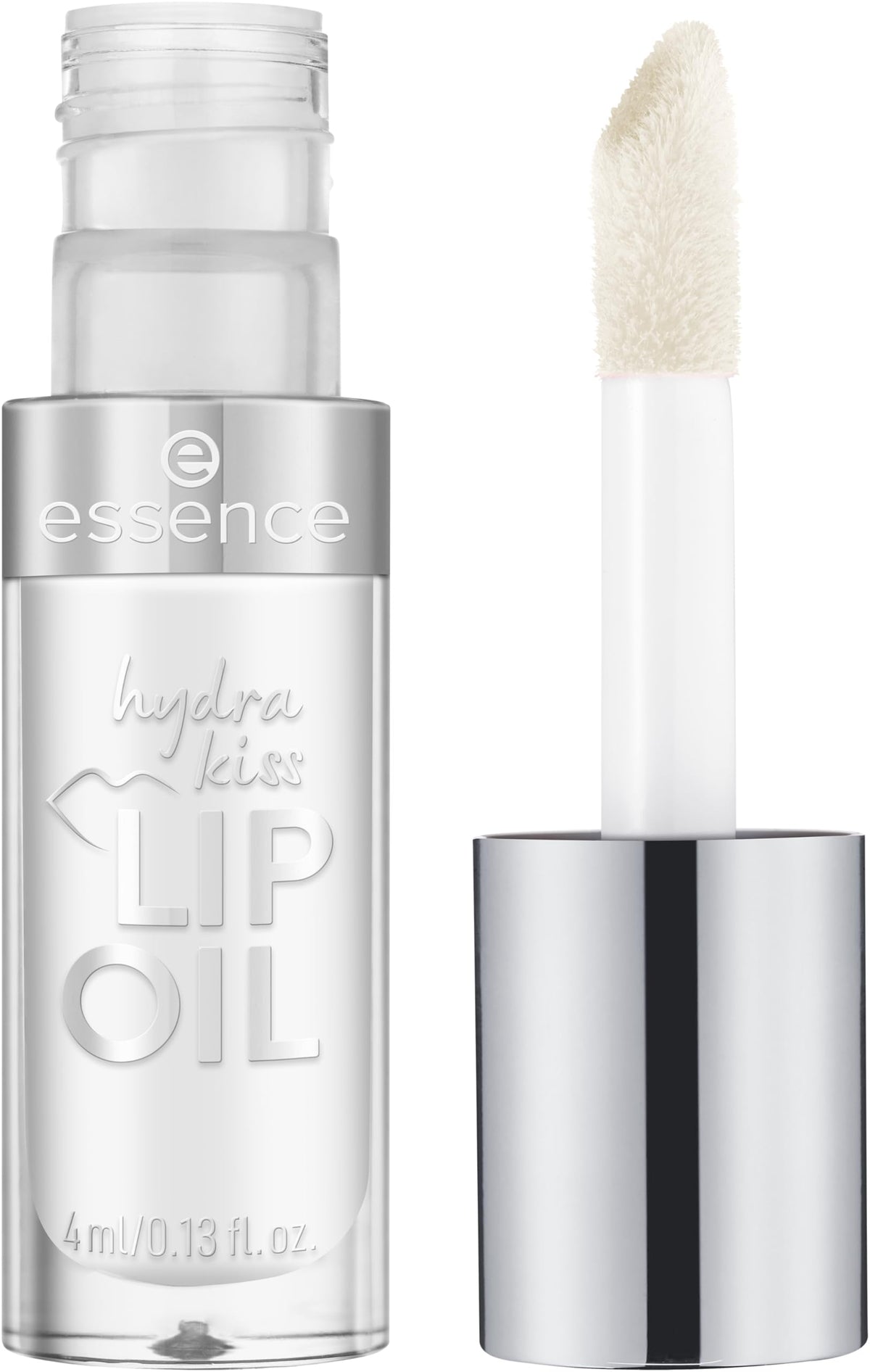 Essence Hydra Kiss Lip Oil - Classy Glassy | Hyaluronic Acid & Vitamin E Infused | Vegan Lip Gloss for Intense Hydration & Glossy Finish | 4 ml