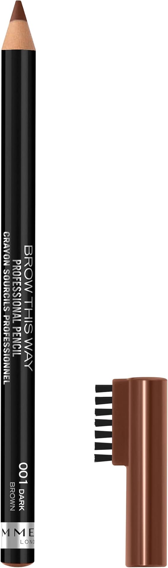 Rimmel London Dark Brown Eyebrow Pencil - Precise Shaping & Definition