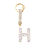 Initial Keychain Bag Charm - Personalized Handbag & Purse Accessory for Women