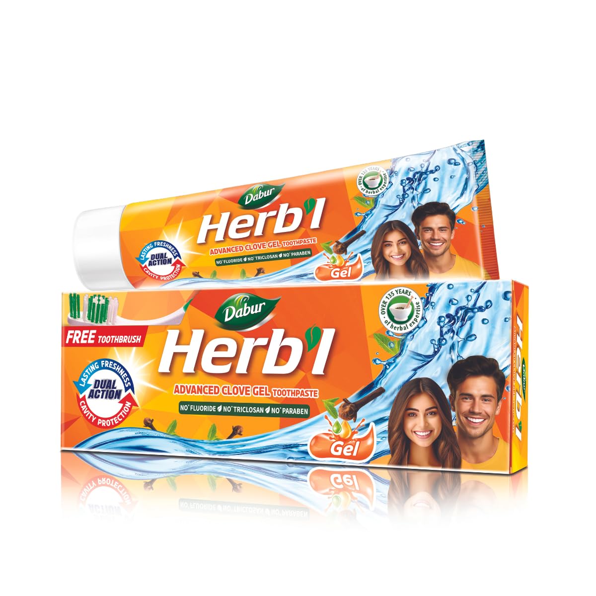 Dabur Herbal Advanced Clove Gel Toothpaste for Cavity Protection - 150g