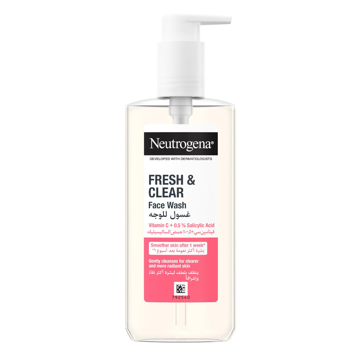 Neutrogena Fresh & Clear Face Wash with Pink Grapefruit & Vitamin C - 200ml