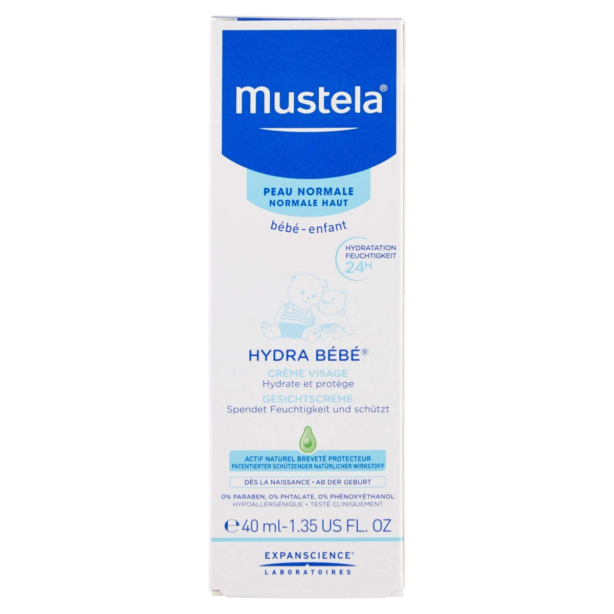 Mustela Hydra Bebe Moisturizing Face Cream for Babies - 40 ml