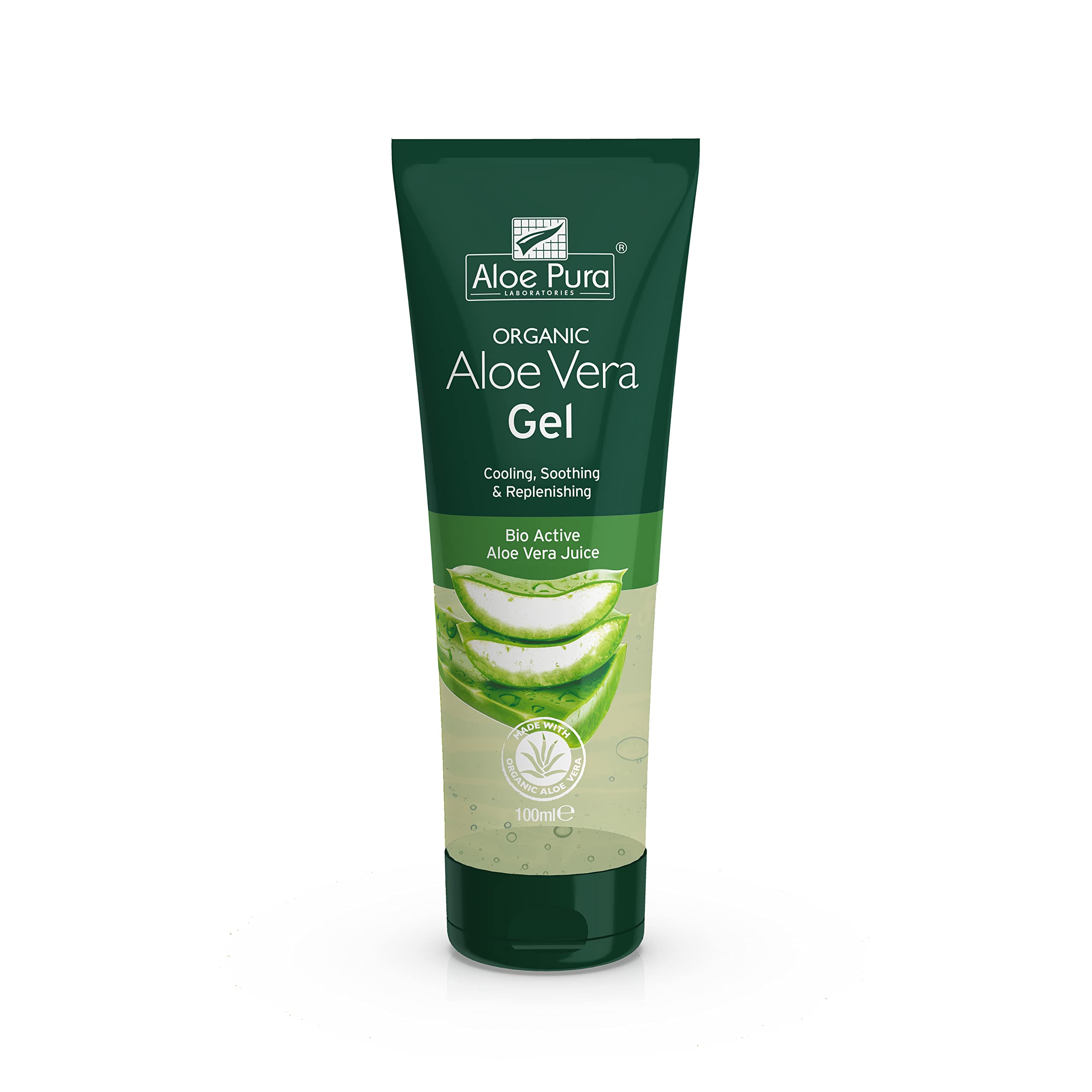 Aloe Pura Organic Aloe Vera Gel (100ml) - Natural, Soothing & Vegan Skincare