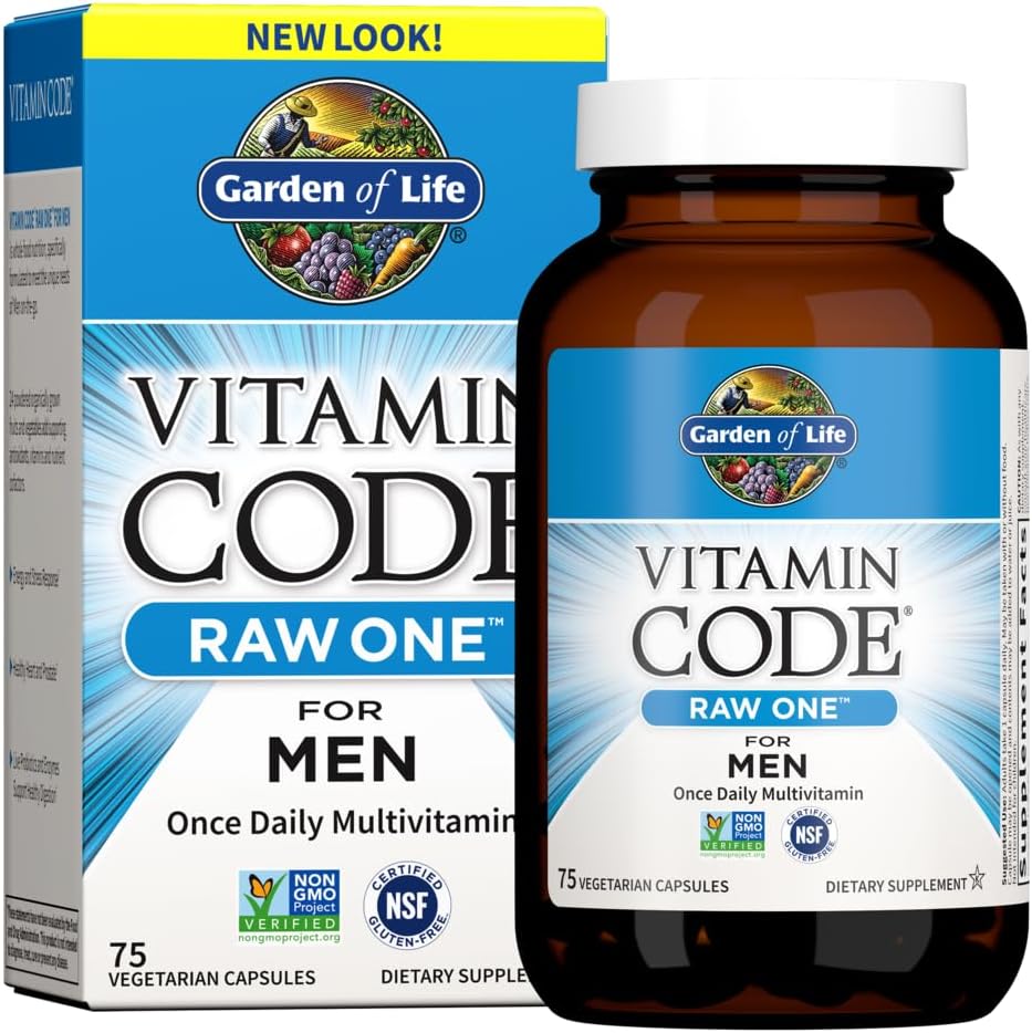 Garden of Life Vitamin Code Raw 1 Men's Multivitamin - 75 Veg Caps