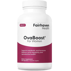 Fairhaven Health Ovaboost Fertility Supplements for Women | Conception for her Vitamins | Womens Ovulation & Egg Quality | Myo-Inositol, Folate & CoQ10 | Natural Fertility Support | 120 Capsules