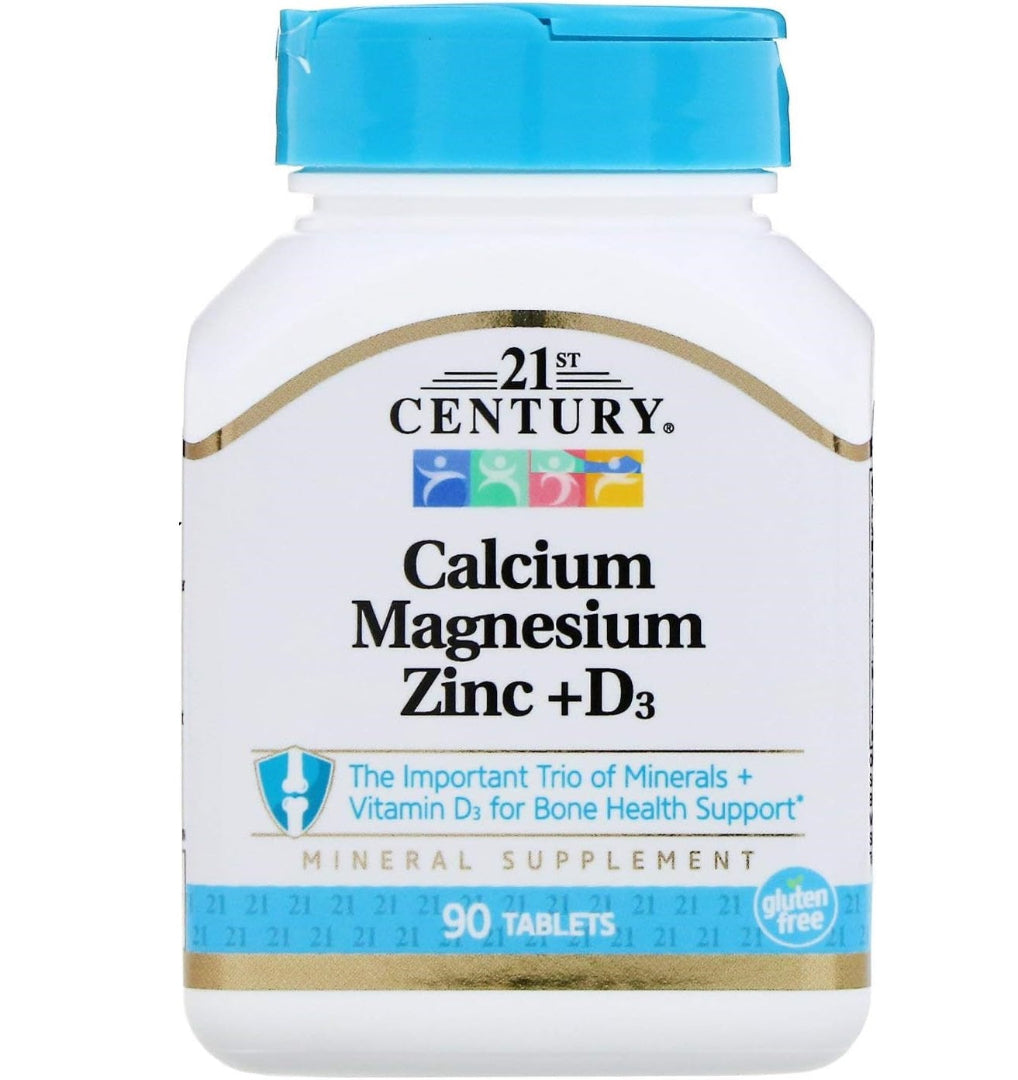 21st Century Cal Mag Zinc D3, 90 Tablets
