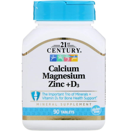 21st Century Cal Mag Zinc D3, 90 Tablets