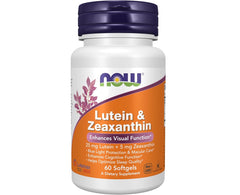 NOW Foods Supplements, Lutein & Zeaxanthin with 25 mg Lutein and 5 mg Zeaxanthin, 60 Softgels
