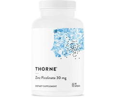 Thorne Zinc Picolinate 30 mg - Well-Absorbed Zinc Supplement for Growth and Immune Function - 180 Capsules