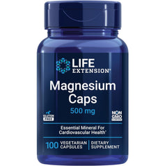 Life Extension Magnesium Vegetarian Capsules (500mg, 100 Pieces)