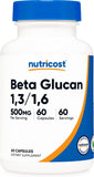 Nutricost Beta Glucan: Immune Support with 1,3D Glucan (60 Capsules)