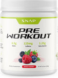 Snap Supplements Pre Workout Beet Root Powder, Nitric Oxide Supplement Preworkout for Men and Women with Organic Beets and B Vitamins, Energy and...