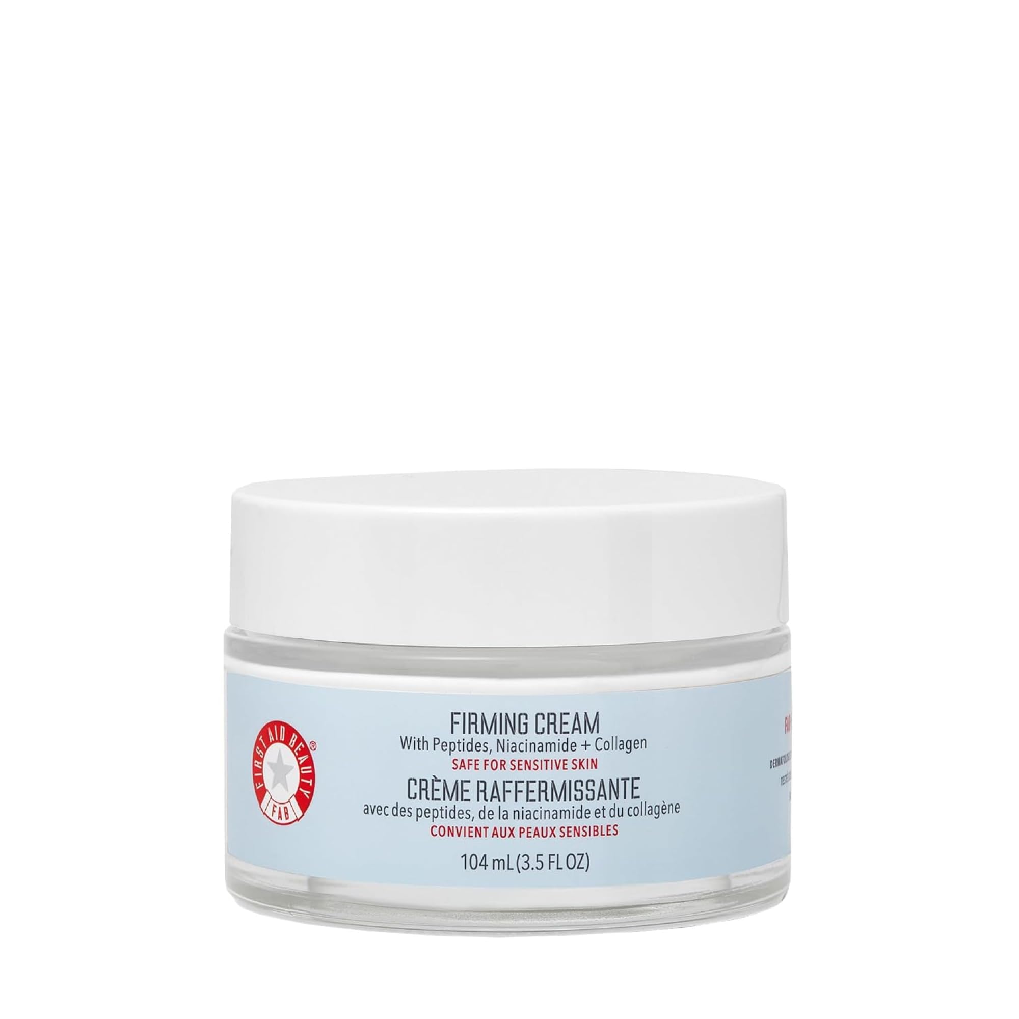 First Aid Beauty Ultra-Rich Firming Collagen Cream with Peptides & Niacinamide, 3.5 oz